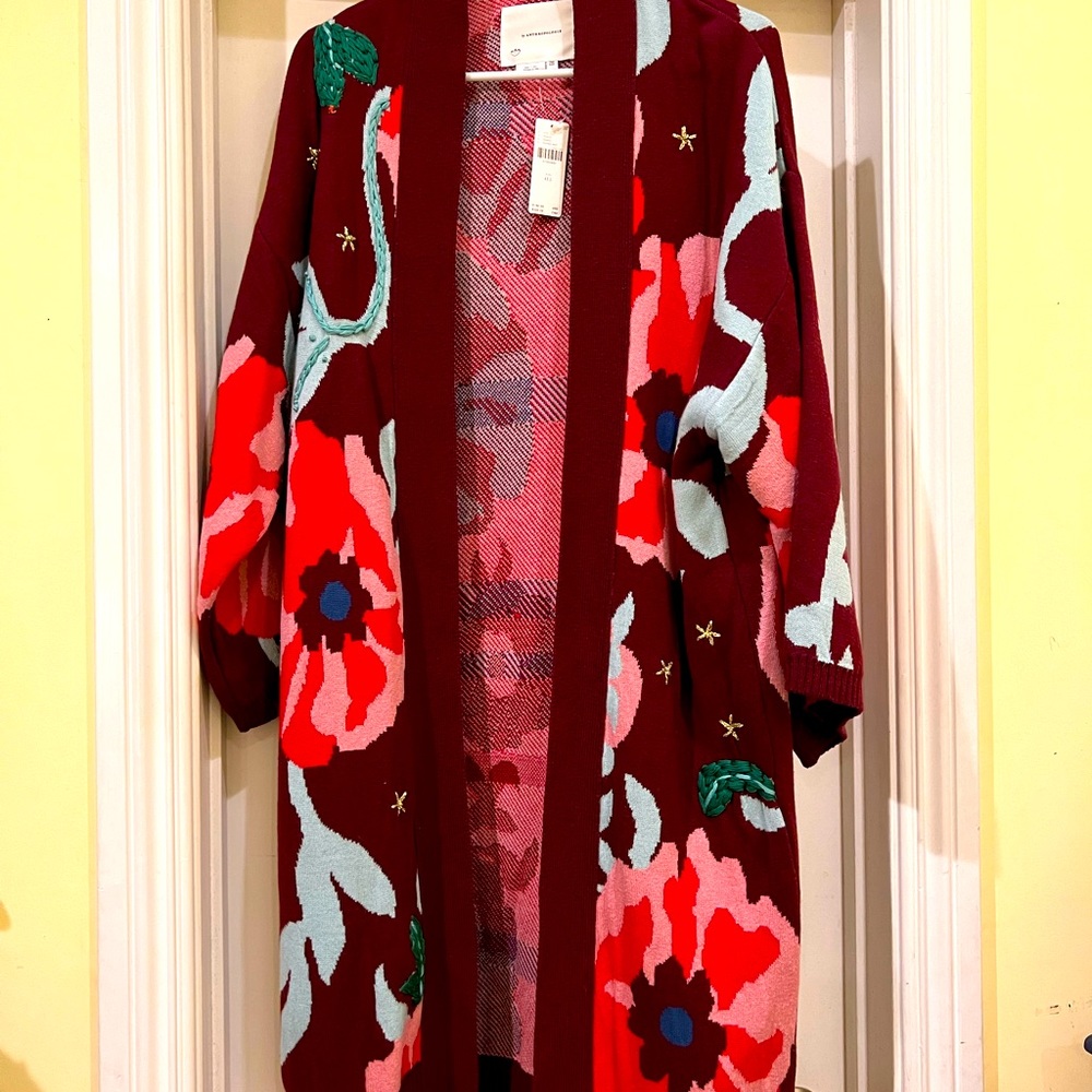 Anthropologie open front sweater